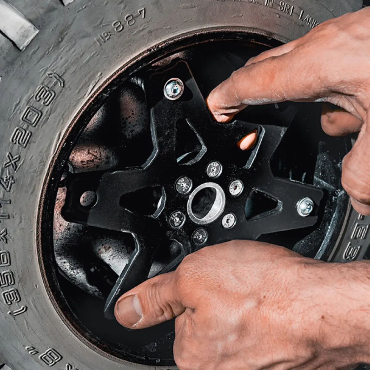 MegaMachinery Wheel locking system