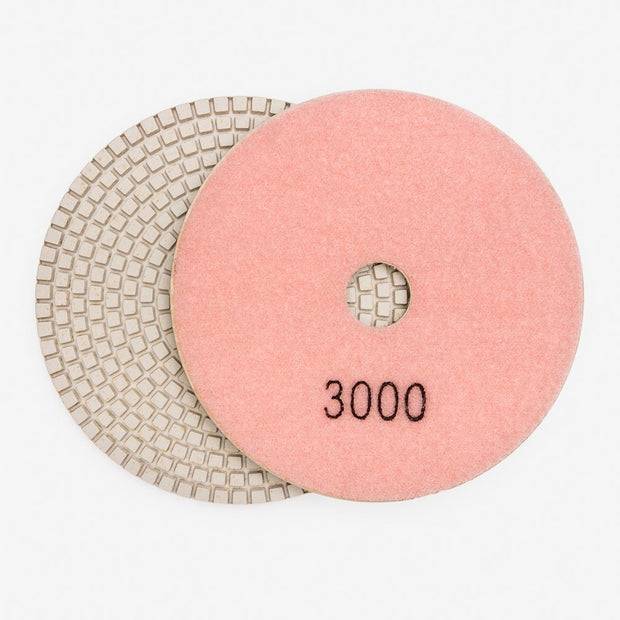 WHITE Polishing Pad - 3000Grit- 180mm 7"