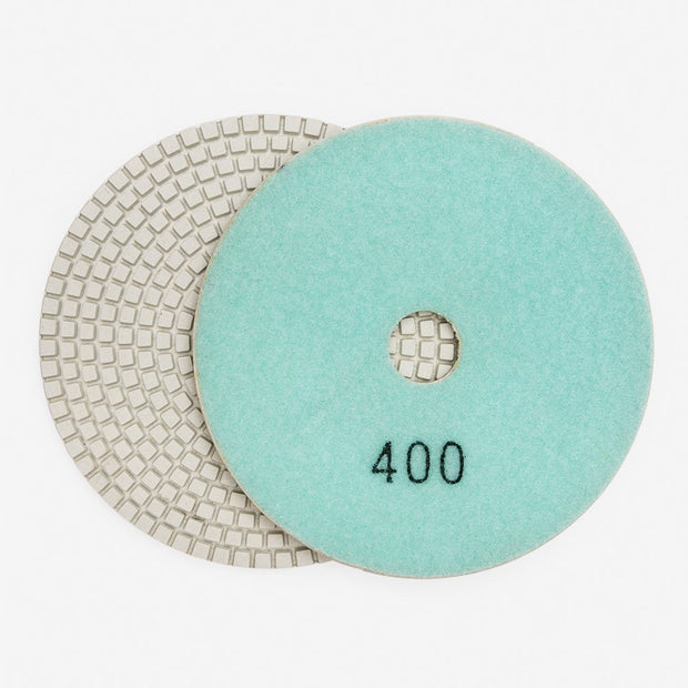 WHITE Polishing Pad - 400Grit- 180mm 7"